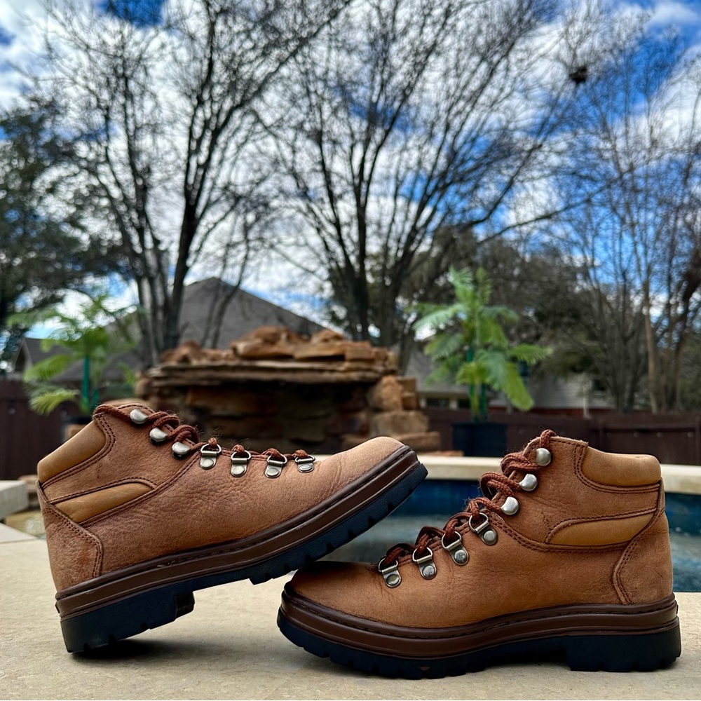 Timberland Lace-up Hiking Boots Vintage Rugged Gorpecore - Size 6.5M Women’s - Picture 3 of 9